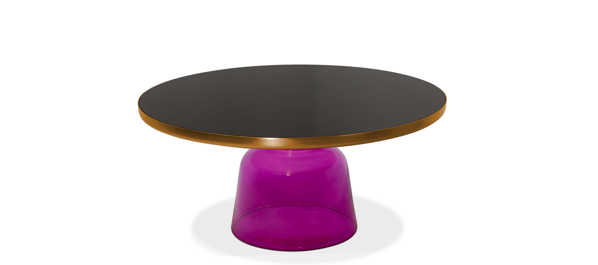 Bell Coffee Table - Large - Glass Violet image.