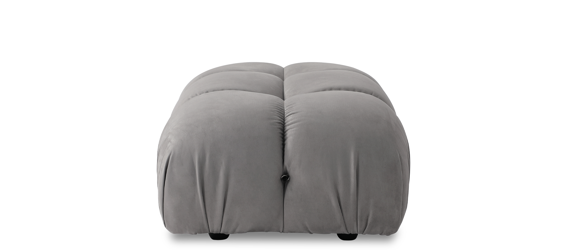 Camaleonda Style Small Ottoman Light Grey Alcantara/Alcantara image.