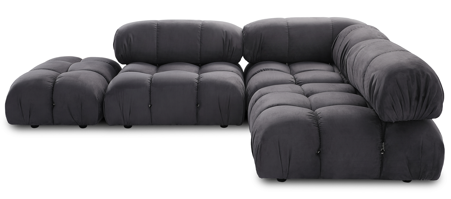 Camaleonda Style Lounge Sofa Charcoal Grey Alcantara/Alcantara image.
