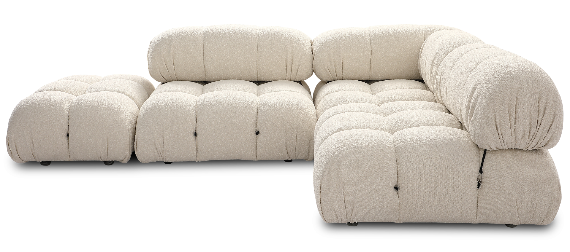 Camaleonda Style Lounge Sofa Creamy Boucle/Boucle image.