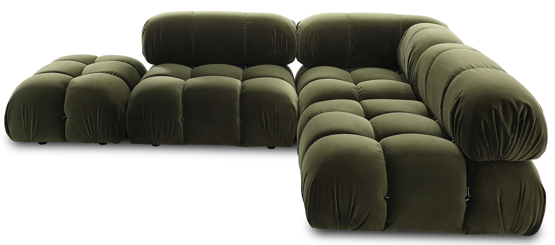 Camaleonda Style Lounge Sofa Bottle Green Velvet/Velvet image.