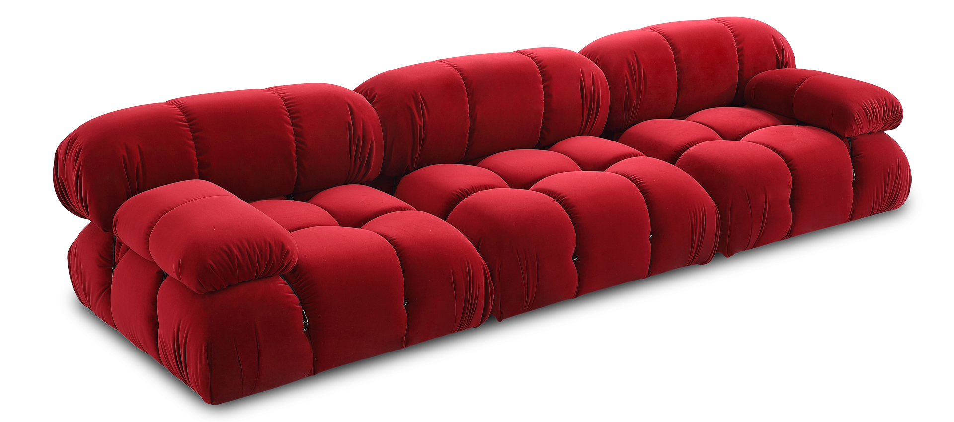 Camaleonda Style Lounge Sofa Dark Red Velvet/Velvet image.