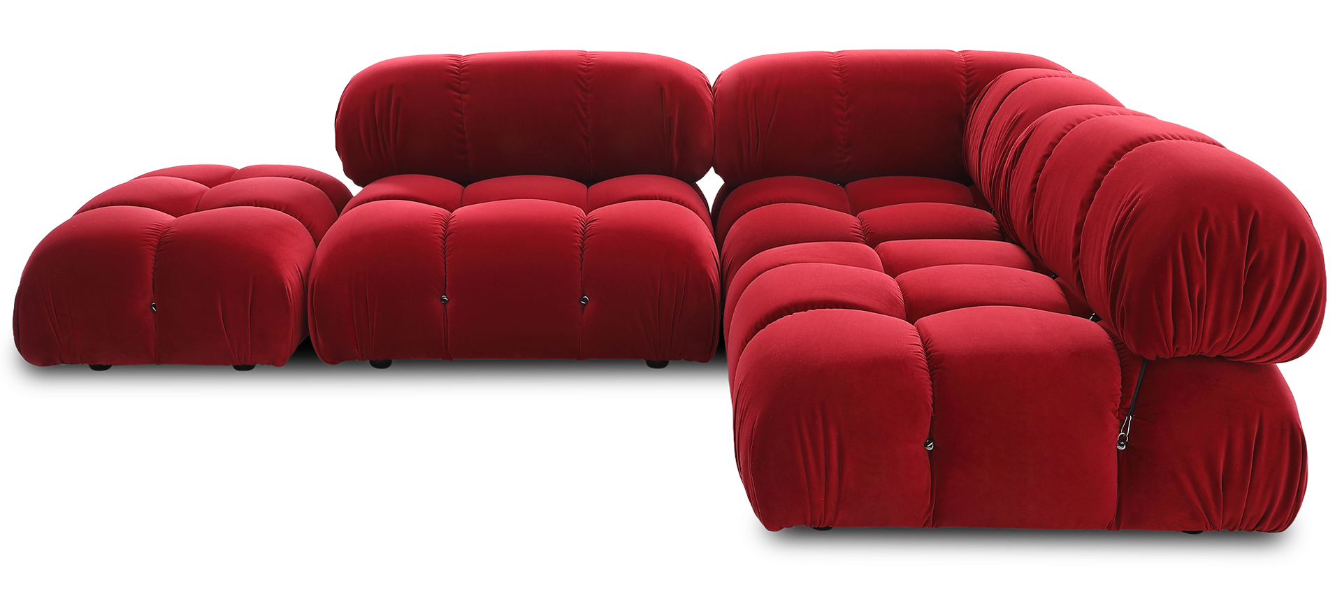 Camaleonda Style Lounge Sofa Dark Red Velvet/Velvet image.