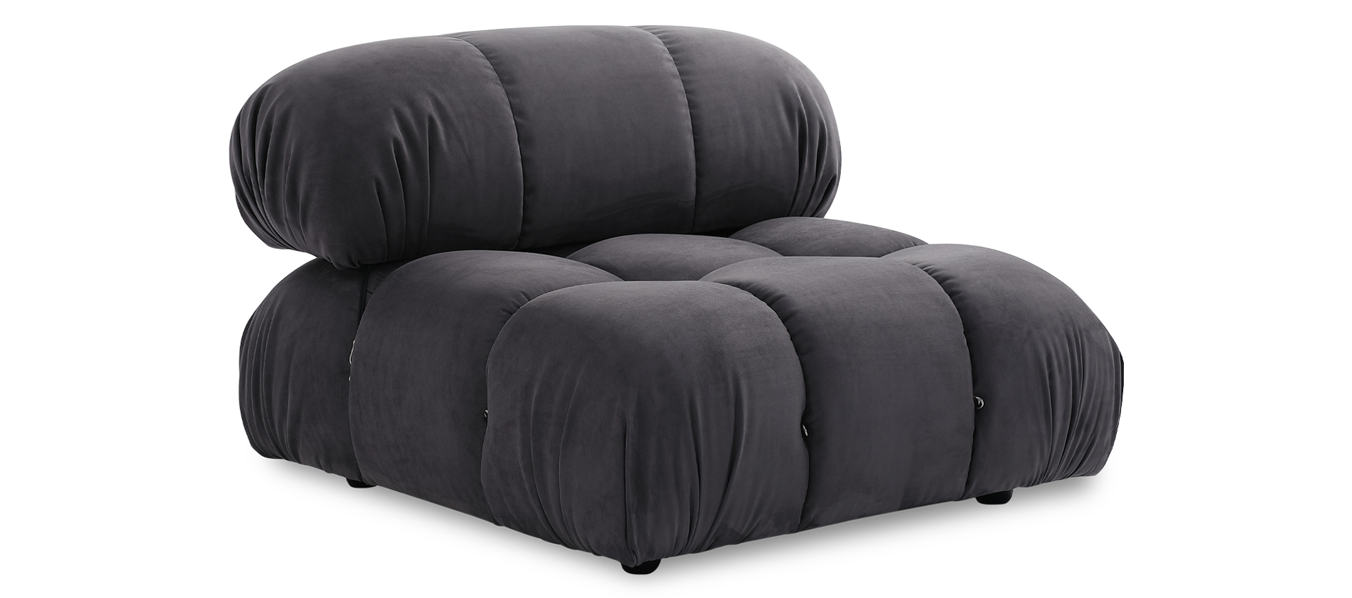 Camaleonda Style Lounge Sofa Charcoal Grey Alcantara/Alcantara image.