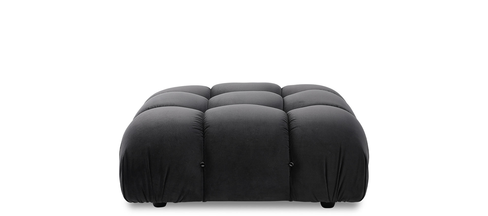 Camaleonda Style Sofa Ottoman Dark Grey Velvet/Velvet image.
