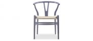 Wishbone (Y) Chair - CH24 - Purple - Natural Cord