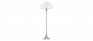 Panthella Style Floor Lamp Chrome