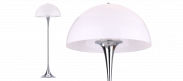 Panthella Style Floor Lamp Chrome