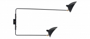 Serge Mouille Two - Arm Wall Lamp