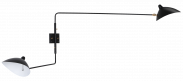Serge Mouille Two - Arm Wall Lamp