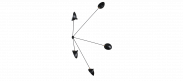 Spider Wall Lamp 5 Arms