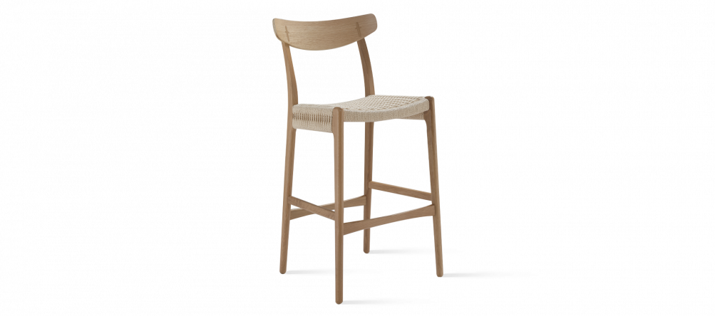 CH 23 Barstool - Solid Oak