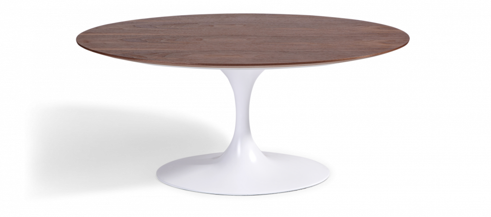 Tulip Oval Coffee Table - Walnut