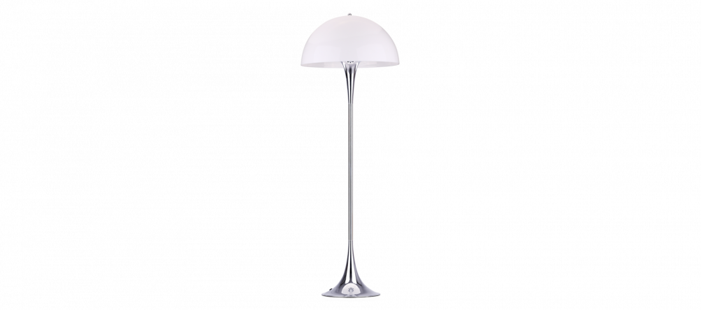 Panthella Style Floor Lamp Chrome