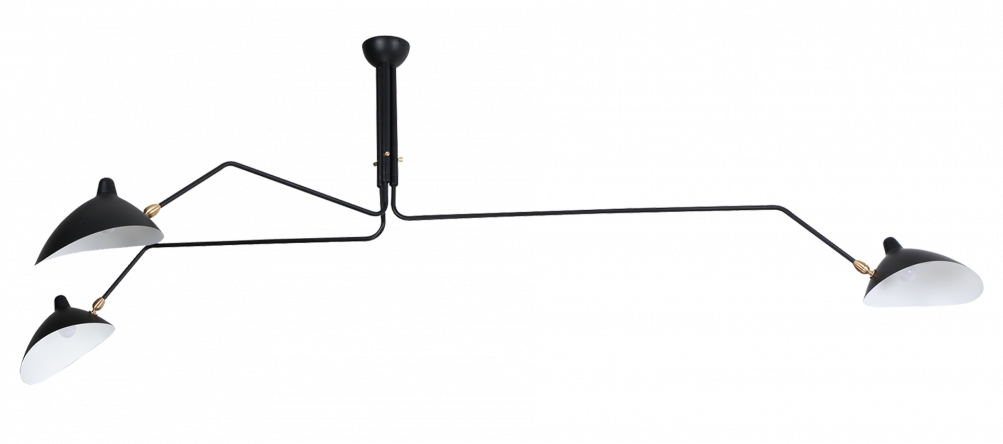 MCL R3 - Three Arm Casquette Ceiling Lamp