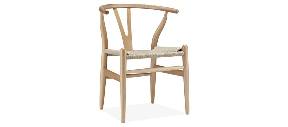 Wishbone (Y) Chair - CH24 - Beech  - Natural Cord