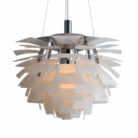 Artichoke Lamp - Glass White