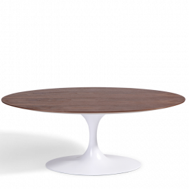 Tulip Oval Coffee Table - Walnut