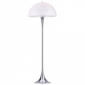 Panthella Style Floor Lamp Chrome
