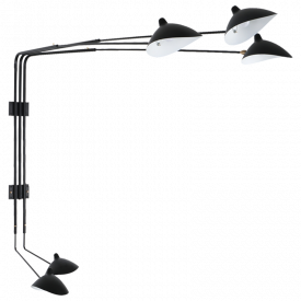 Serge Mouille Five - Arm Wall Lamp