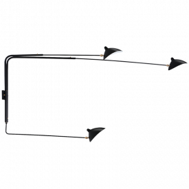 Serge Mouille Three - Arm Wall Lamp