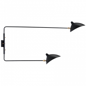 Serge Mouille Two - Arm Wall Lamp