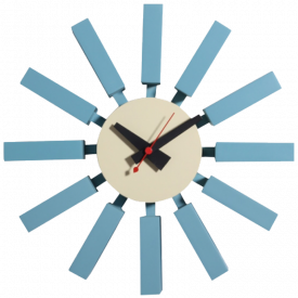 Blue Block Style Clock