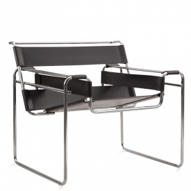 Eames Lounge Chair Walnut Veneer and Black LEather