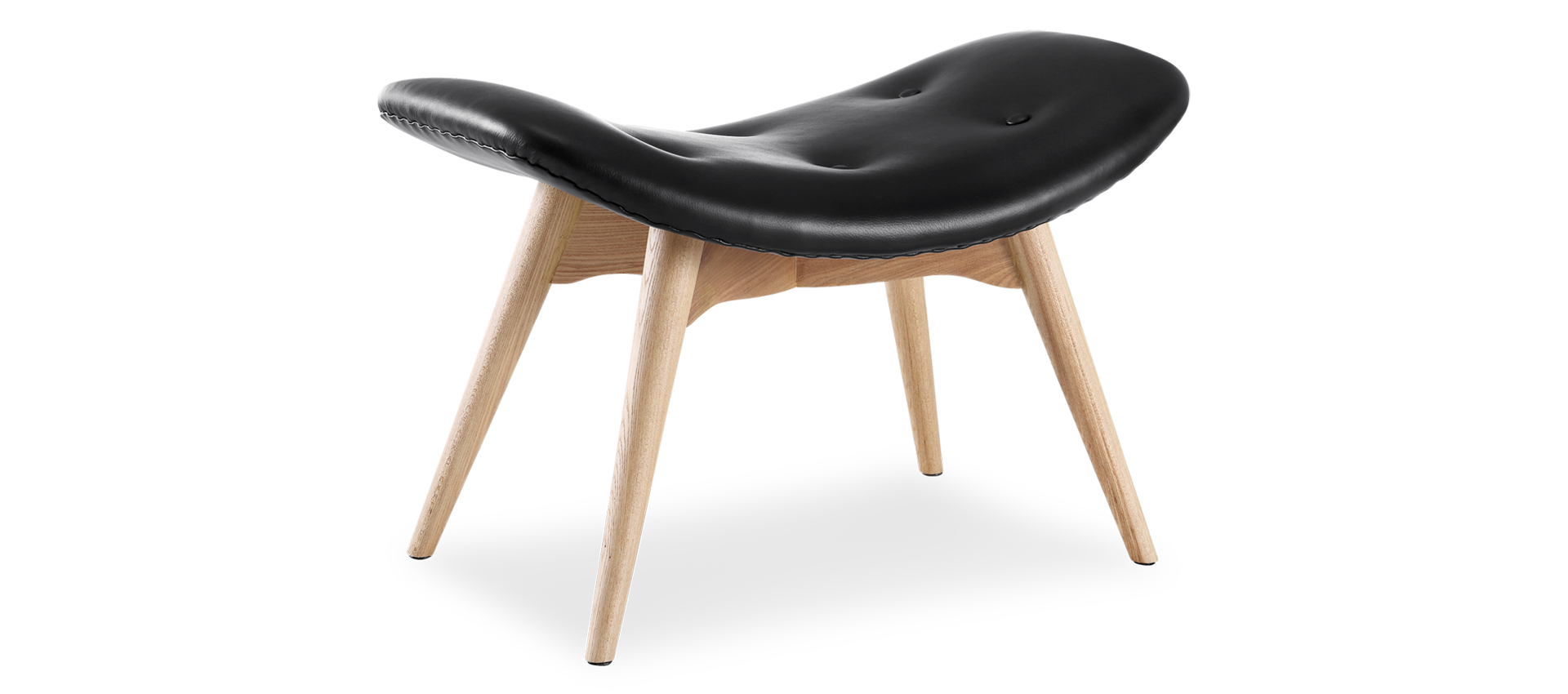 Featherston Ottoman Premium Leather/Black  image.