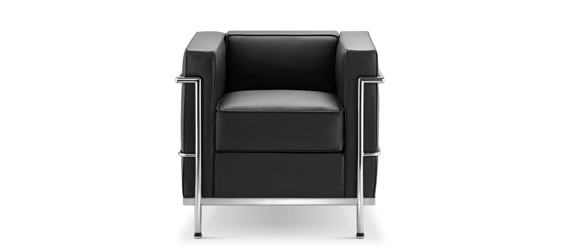 LC2 Style Armchair Black image.