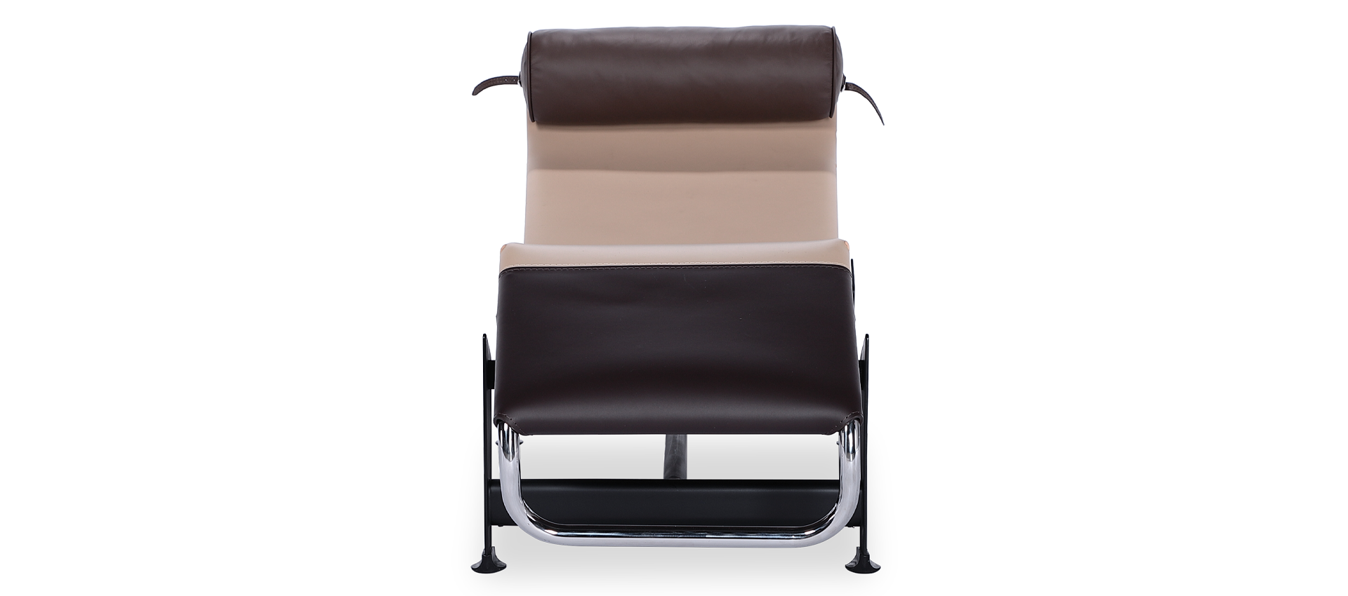 LC4 Style Chaise Longue - Special Edition Faux Leather/Beige image.