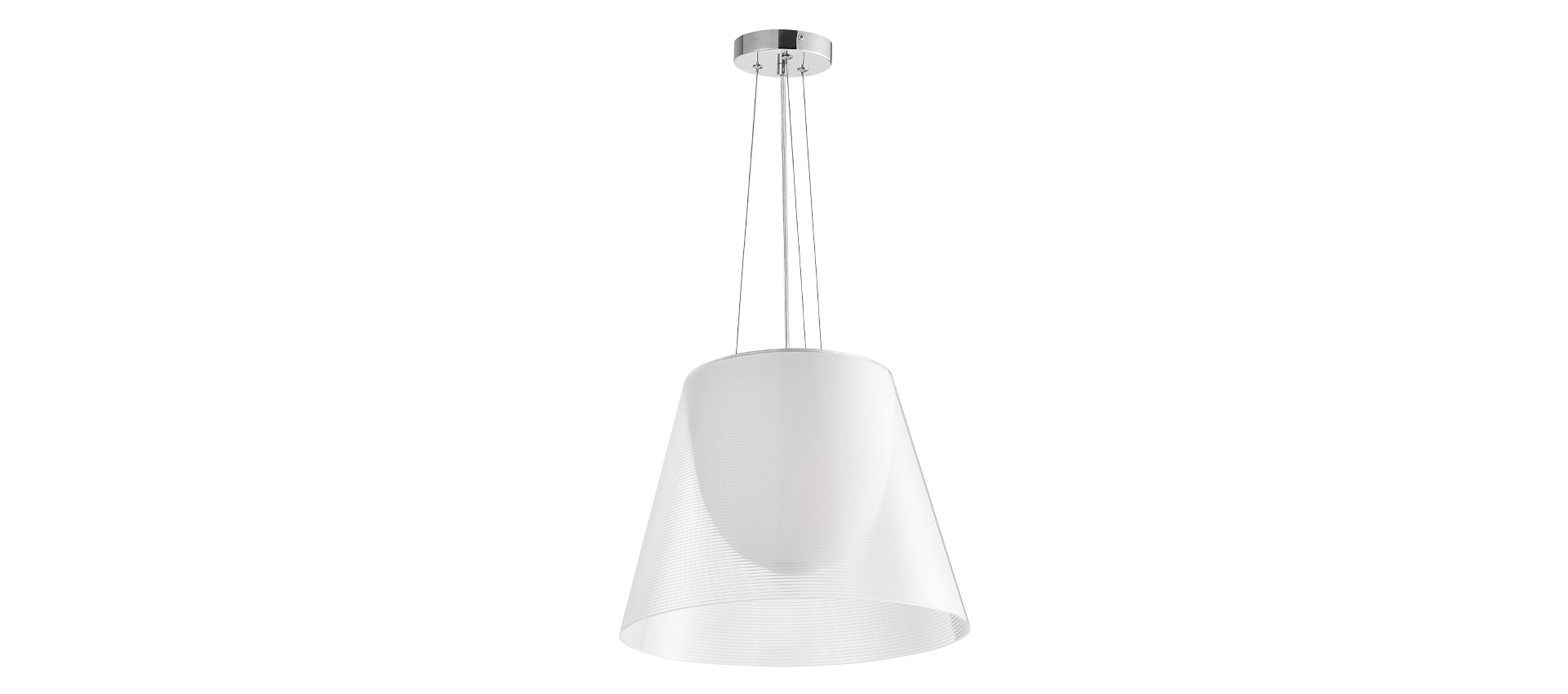 Romeo Moon Pendant Lamp Chrome image.