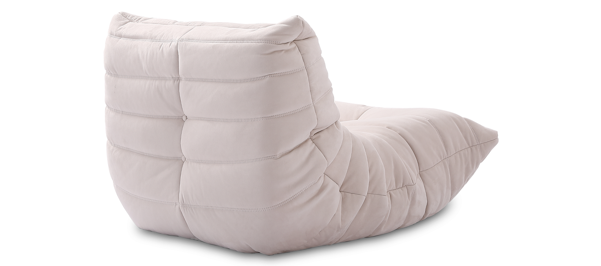 Comfort Style Lounge Sofa Creamy Alcantara/Alcantara image.