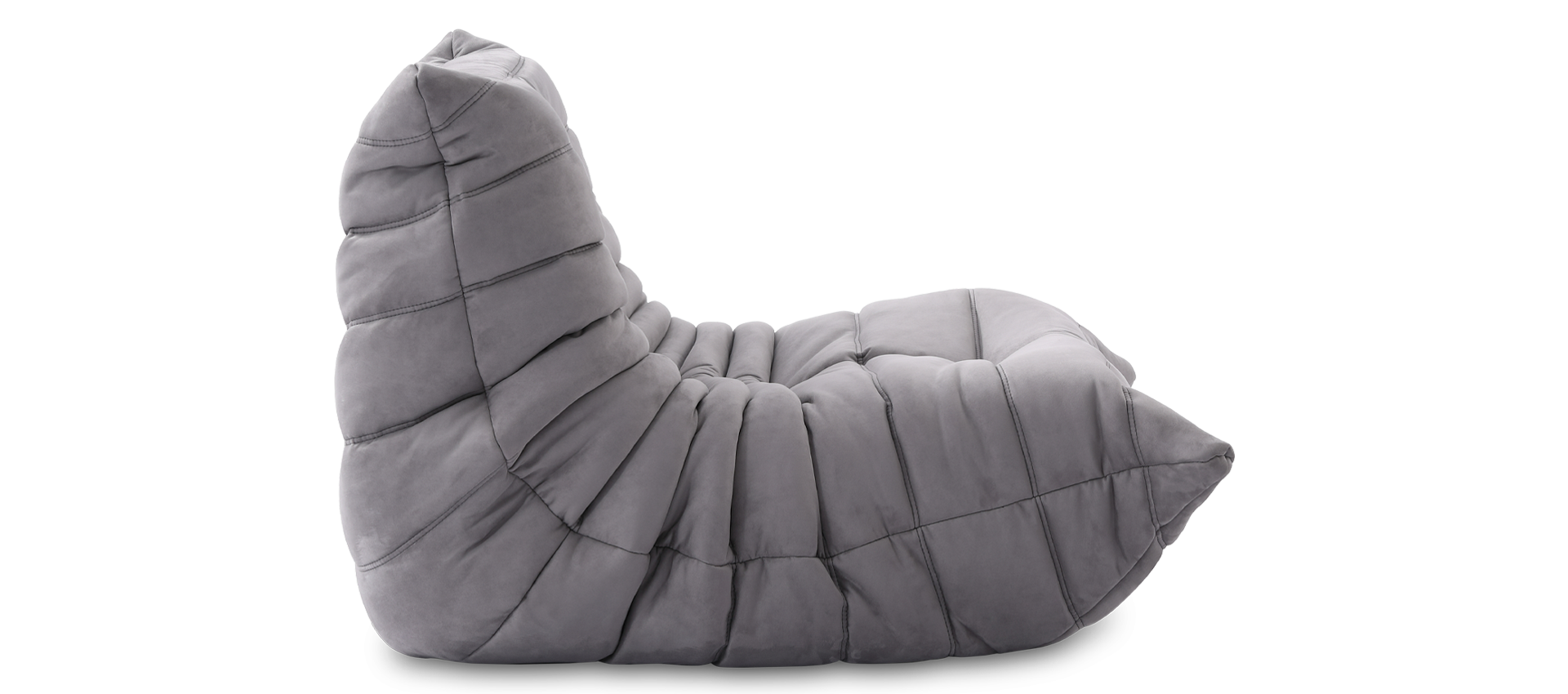Comfort Style Lounge Sofa Light Grey Alcantara/Alcantara image.