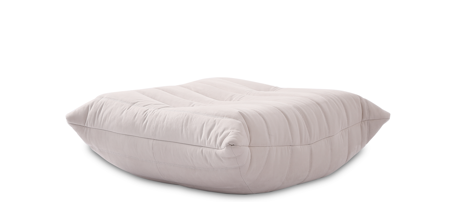 Comfort Style Sofa Ottoman Creamy Alcantara/Alcantara image.