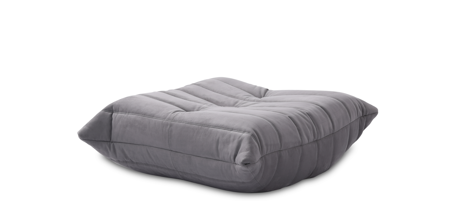 Comfort Style Sofa Ottoman Light Grey Alcantara/Alcantara image.