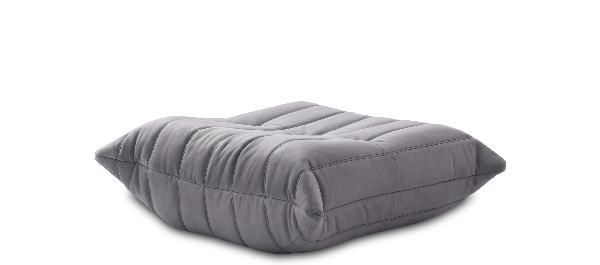 Comfort Style Sofa Ottoman Light Grey Alcantara/Alcantara image.