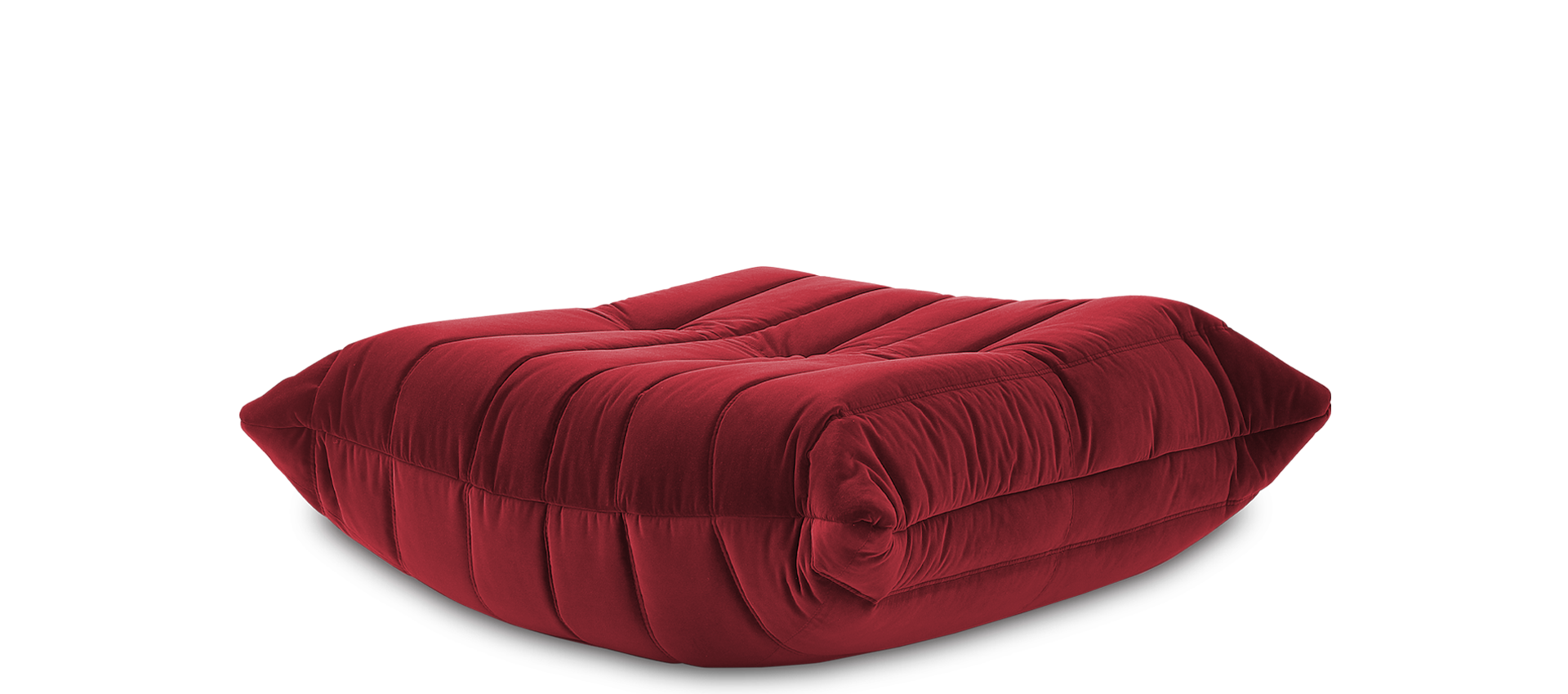 Comfort Style Sofa Ottoman Dark Red Velvet/Velvet image.